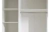 Šatníková skriňa Maturs, 267 cm, biela