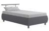 Posteľ s matracom Caribic 110x200 cm, svetlo šedá/šedá látka