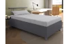 Posteľ s matracom Caribic 110x200 cm, svetlo šedá/šedá látka