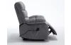 Kreslo s elektrickým polohovaním Oscar Giant, šedá látka