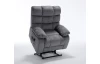 Kreslo s elektrickým polohovaním Oscar Giant, šedá látka