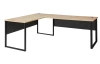 Rohový písací stôl Memphis, dub artisan/grafit