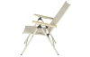 Polohovateľné záhradné kreslo Norali, béžové