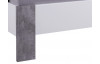 Posteľ Jule 140x200 cm, biela/sivý betón