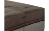 Posteľ Monte 160x200 cm, béžová tkanina / deka / vankúše