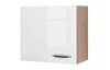 Horná kuchynská skrinka Valero, dub sonoma/biely lesk, šírka 60 cm