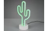 Stolová LED lampa Kaktus, biela