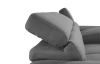 Rohová sedacia súprava Speedway, dymovo šedá látka, pravý roh