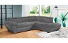 Rohová sedacia súprava Speedway, dymovo šedá látka, pravý roh