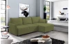 Rohová sedacia súprava Livorno, machovo zelená látka