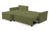 Rohová sedacia súprava Livorno, machovo zelená látka