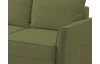 Rohová sedacia súprava Livorno, machovo zelená látka