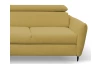 Rohová sedacia súprava Othello, horčicovo žltá látka, ľavý roh