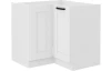 Dolná rohová kuchynská skrinka Luna, 90/90 cm, biela