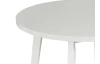 Okrúhly jedálenský stôl Norveg 100 cm, bielená borovica/biely