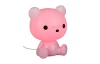 Detská stolná lampička Cutie, ružový medvedík