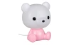 Detská stolná lampička Cutie, ružový medvedík
