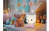 Detská stolná lampička Cutie, ružový medvedík