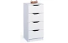 Komoda so 4 zásuvkami Westphalen, biela