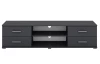 Široký TV stolík Oskar TV, grafitový, šírka 180 cm