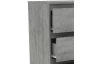Komoda so 4 zásuvkami Carlos, šedý beton, 75 cm