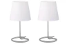 Stolná lampička - set 2 ks Twin, biela