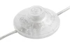 Stojaca lampa Lee, svetlo béžová látka