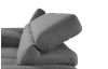 Rohová sedacia súprava Speedway, dymovo šedá látka, ľavý roh