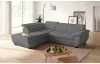 Rohová sedacia súprava Speedway, dymovo šedá látka, ľavý roh