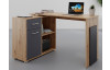 Rohový písací stôl Andy, dub artisan/antracit