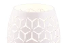 Stolná lampa Bidar 21 cm, biely kov/drevo