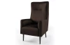 Kreslo Symi, tmavo hnedá látka