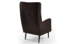 Kreslo Symi, tmavo hnedá látka