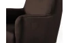 Kreslo Symi, tmavo hnedá látka