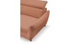 Rohová sedacia súprava Othello, lososová látka, ľavý roh
