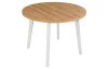 Okrúhly jedálenský stôl Norveg 100 cm, dub artisan/biely