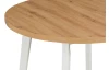 Okrúhly jedálenský stôl Norveg 100 cm, dub artisan/biely