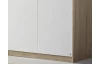 Šatníková skriňa Hildesheim, 271 cm, dub sonoma/biela