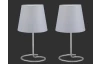 Stolná lampička - set 2 ks Twin, šedá
