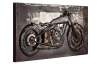 Kovový obraz na stenu Motorka veterán 60x40 cm, vintage