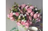 Umelá kytica Iskerníky, ružová