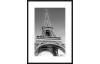 Rámovaný obraz Eiffelova veža  50x70 cm, čiernobiely