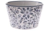 Miska 570 ml, biela , kvetinová