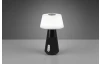Stolová LED lampa DJ 28 cm, bluetooth, antracitová/biela
