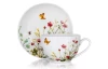 Šálka s tanierikom Lúčne kvety, 240 ml