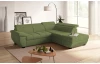 Rohová sedacia súprava Speedway, olivovo zelená látka, pravý roh