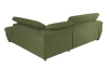 Rohová sedacia súprava Speedway, olivovo zelená látka, pravý roh