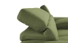 Rohová sedacia súprava Speedway, olivovo zelená látka, pravý roh