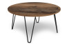 Okrúhly konferenčný stolík Prado 80 cm, vintage optika dreva