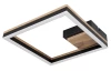 Stropné LED osvetlenie Beatrix 27 cm, kov/drevo